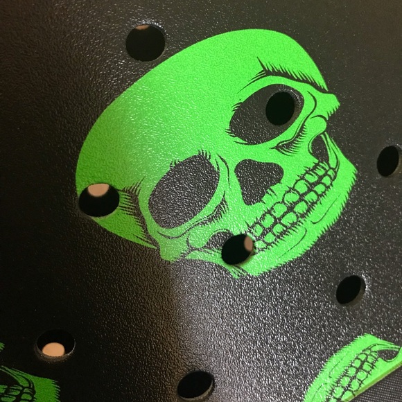 Bogg Style Eva Beach Bag Tote Waterproof Washable Skeletons - Picture 5 of 7